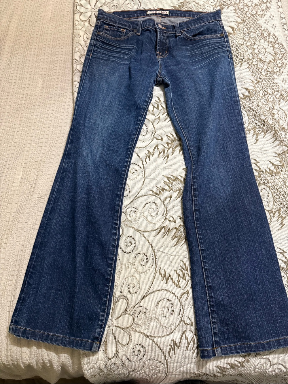J Brand Women's Dark Blue Flared Jeans